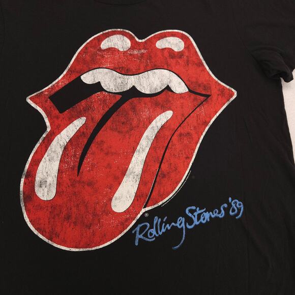 Rolling Stones Band Crew Neck Short Sleeve Graphic T Shirt Womens Size XL Black - Picture 4 of 9